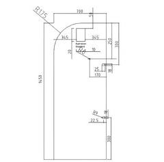 ML240 Fixed Single Panel Bath Screen