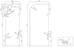 ML260 Double Panel Hinged Bath Screen