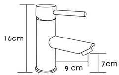 YO162 Pin Handle Basin Mixer