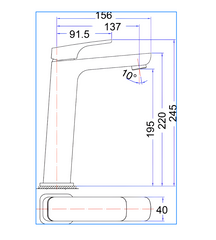 PSL2002LF Eden Basin Mixer High Rise