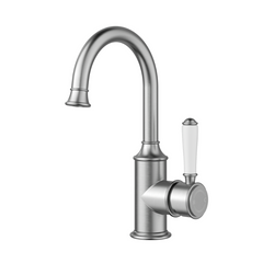 HYB868-201A Clasico Basin Mixer Gooseneck / Ceramic Handle