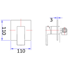 PSS3001SB Rosa Wall Mixer
