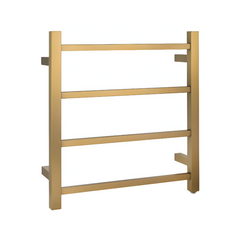 CH04.S.HTR Square Chrome Electric Heated Towel Rack 4 Bars