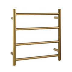 CH04.R.HTR Round Chrome Electric Heated Towel Rack 4 Bars