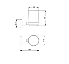 BK421 – RUND Single Tumbler Holder