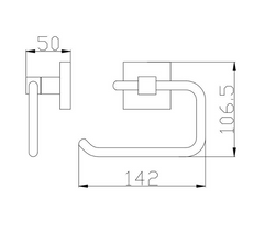 BK506 – ECKIG Toilet Roll Holder