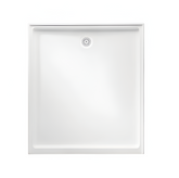 White Polymarble Shower Base with 900 side Centre Rear Drain 1200*900mm