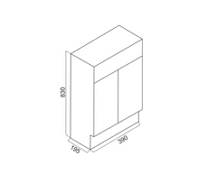 LU4020 Mini Floor Standing Vanity