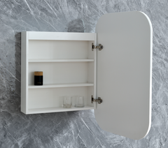 Eric Collection LED Round Corner Shaving Cabinet 600x900mm