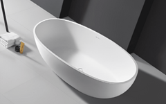Freestanding Half Egg Shaped Bathtub