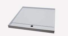 Akril Tile Tray with Long Grate on 900mm side - 900*900mm