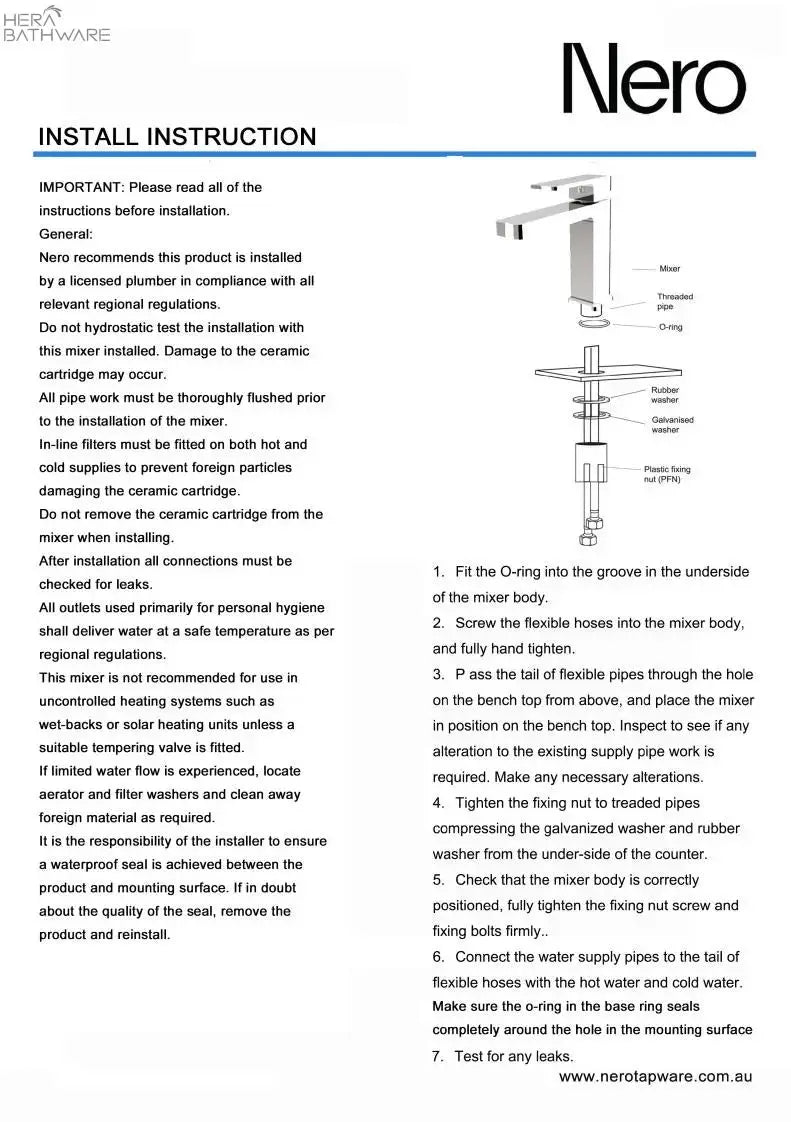 CELIA Basin Mixer Builders Range