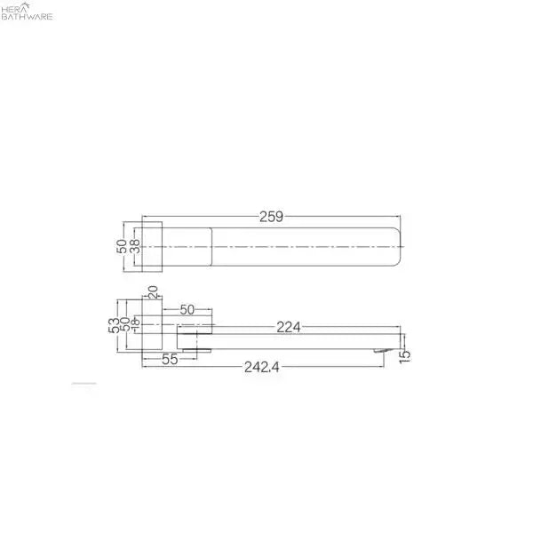 CELIA Swivel Bath Spout