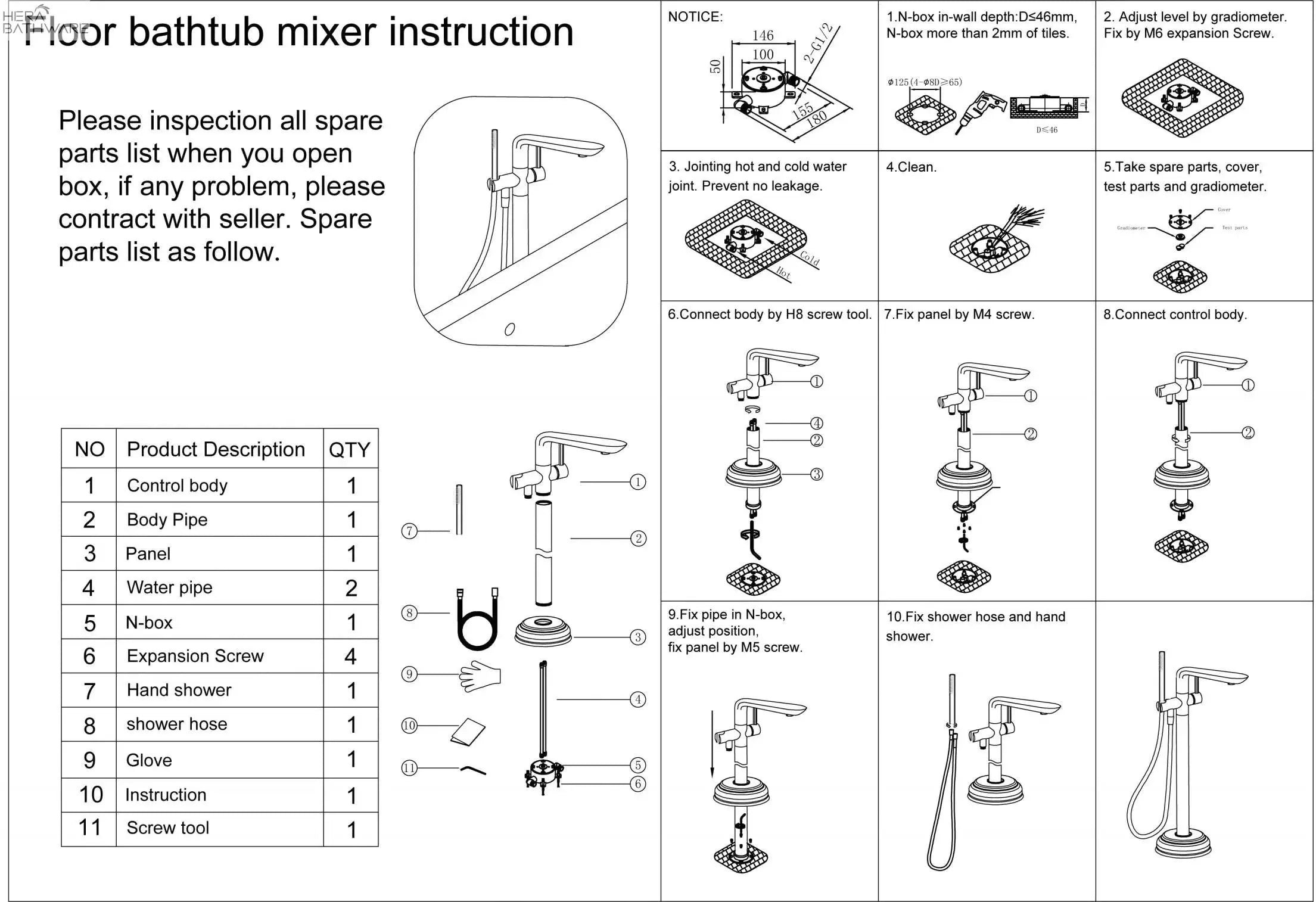 DOLCE Floormount mixer