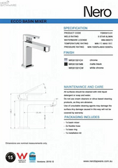 ECCO Basin mixer