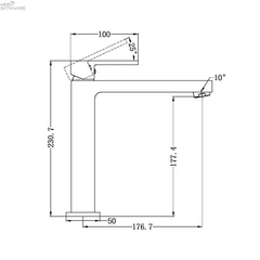 ECCO Tall basin mixer