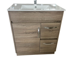 OJS-D-750 Floor Standing Silver Handles Vanity