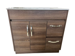 OJS-D-900 Floor Standing Silver Handles Vanity