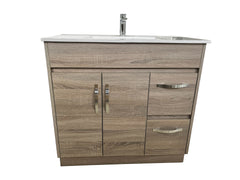 OJS-D-900 Floor Standing Silver Handles Vanity
