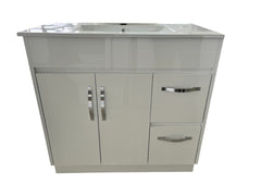 OJS-D-900 Floor Standing Silver Handles Vanity