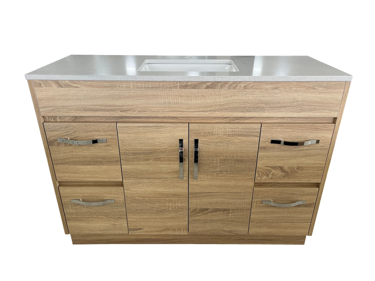 OJS-D-1200 Floor Standing Silver Handles Vanity