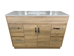 OJS-D-1200 Floor Standing Silver Handles Vanity