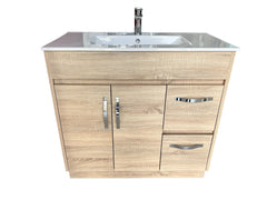 OJS-D-900 Floor Standing Silver Handles Vanity