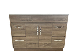 OJS-D-1200 Floor Standing Silver Handles Vanity
