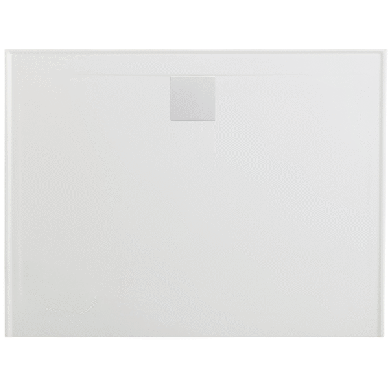 White Polymarble Shower Base with 1200 side Centre Rear Drain 1200*900mm