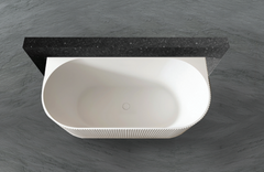 Back to Wall Groove Bath Tub 1700*800*580mm