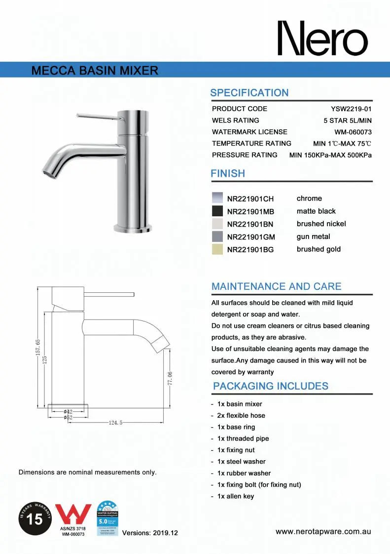 MECCA Basin Mixer