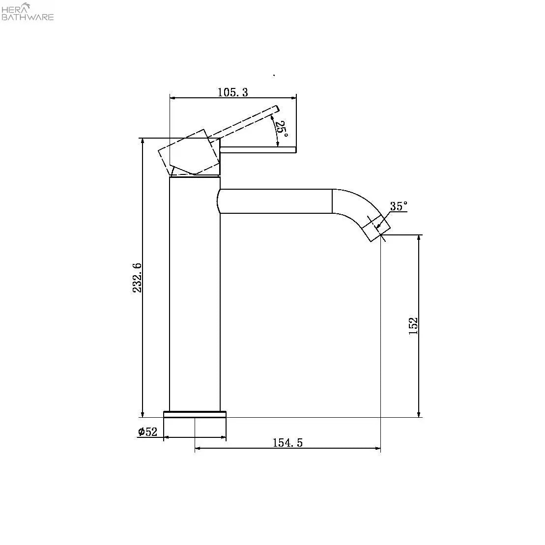 MECCA Mid Tall Basin Mixers