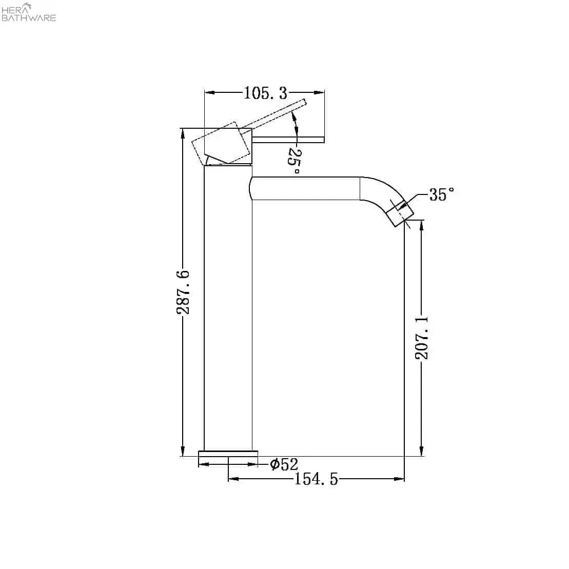 MECCA Tall Basin Mixer