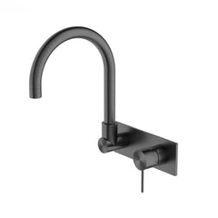 MECCA Wall Basin Mixer Swivel Spout - Handle Down