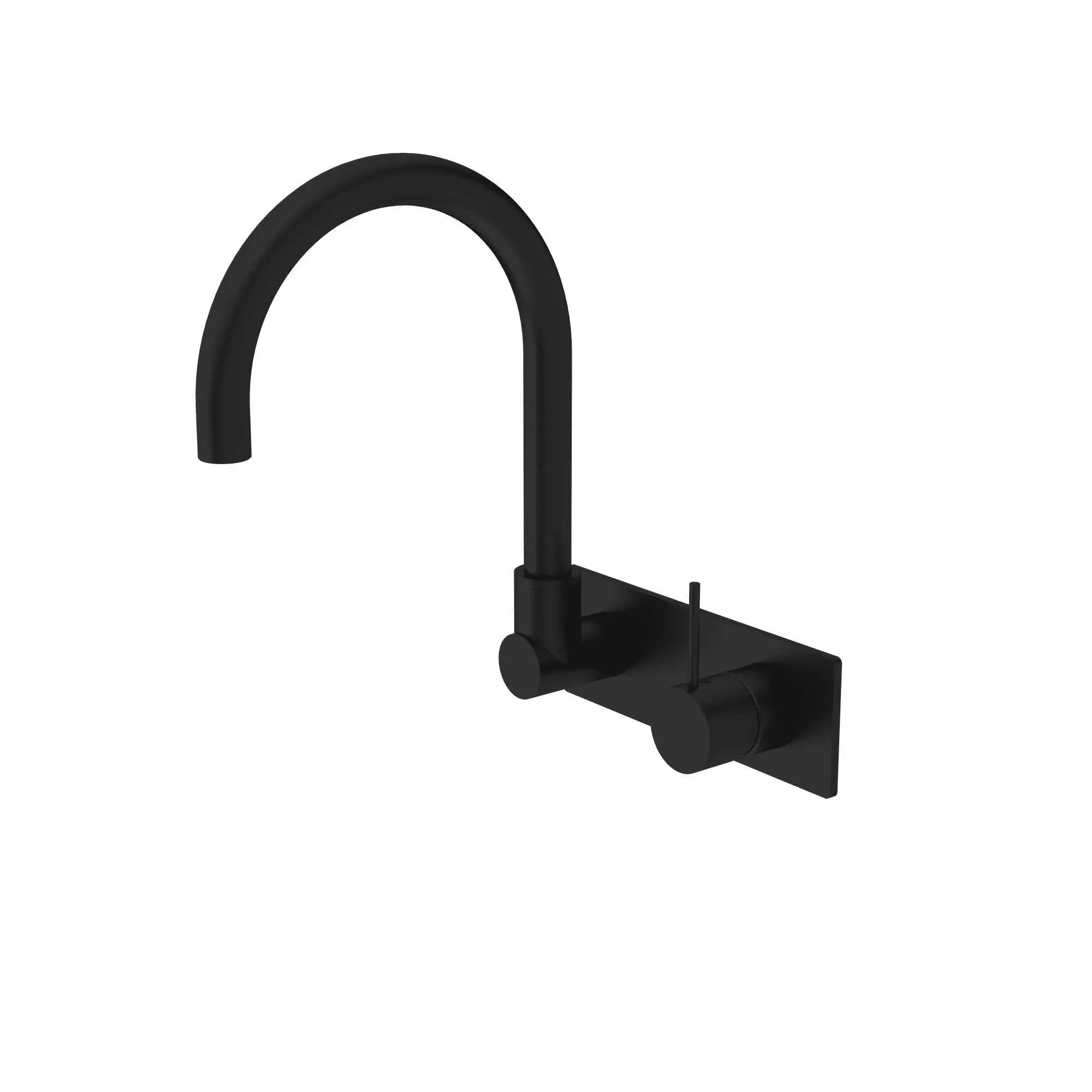 MECCA Wall Basin Mixer Swivel Spout - Handle Up