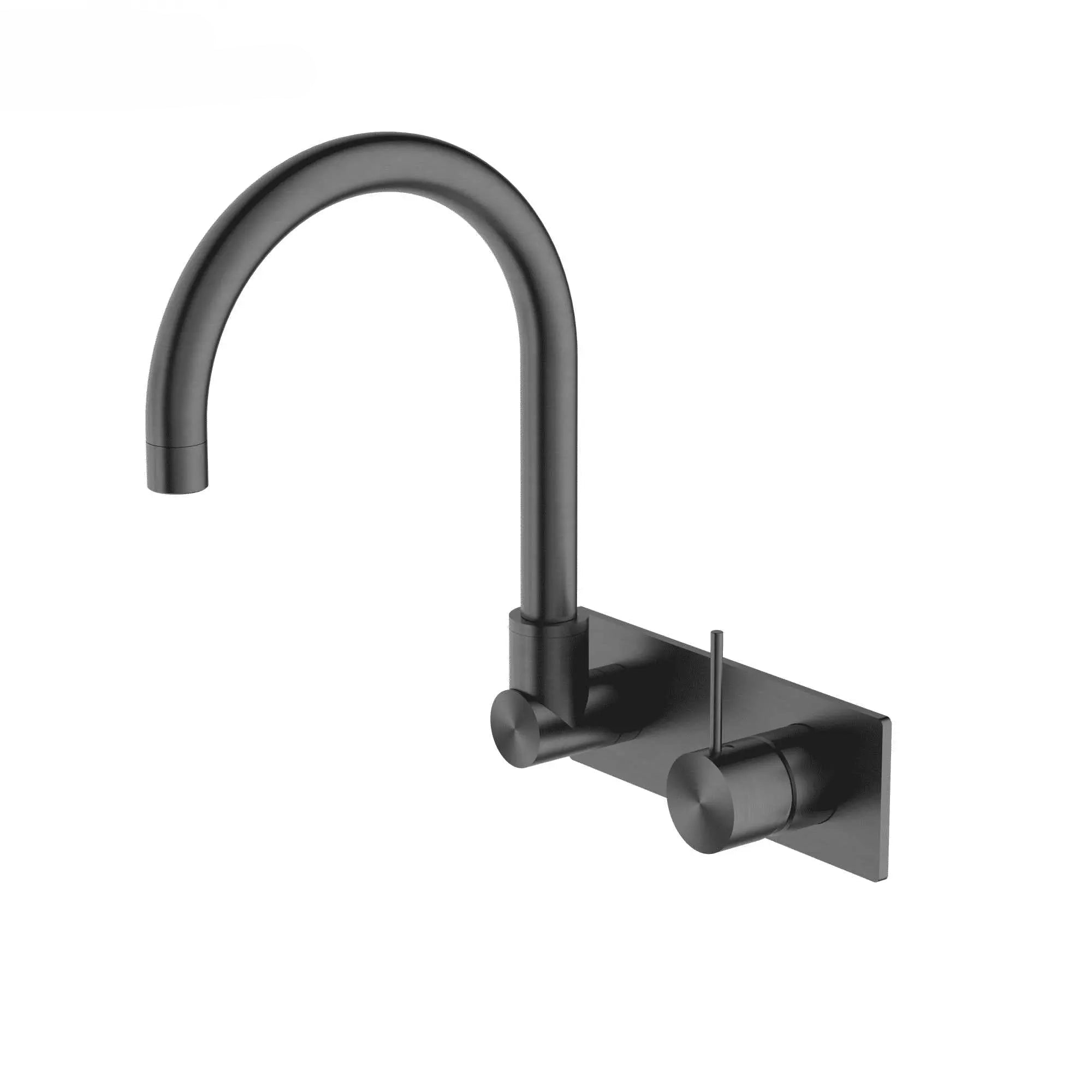 MECCA Wall Basin Mixer Swivel Spout - Handle Up