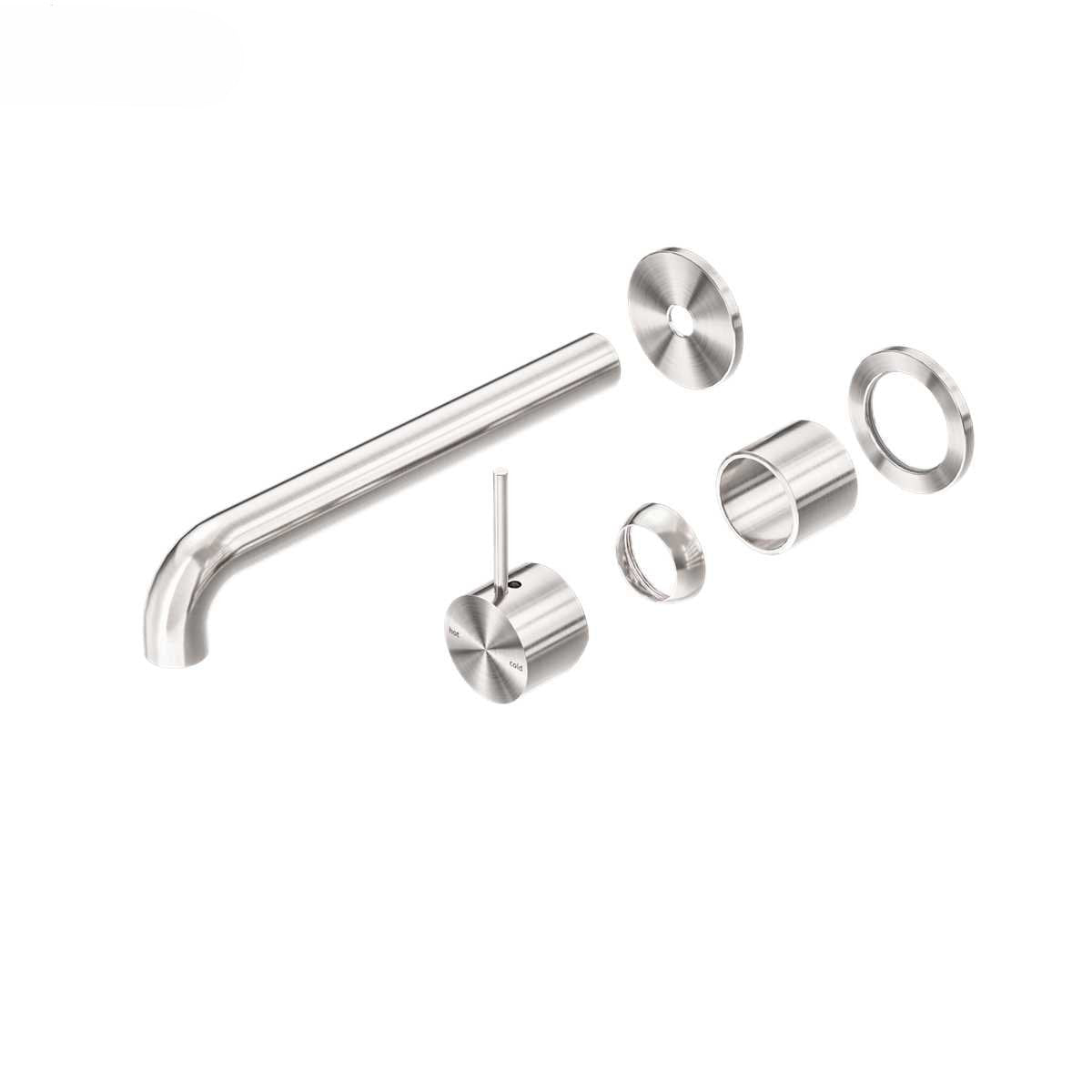 Mecca Wall Basin/Bath Mixer with Seperate Plate Handle up Trim Kits Only