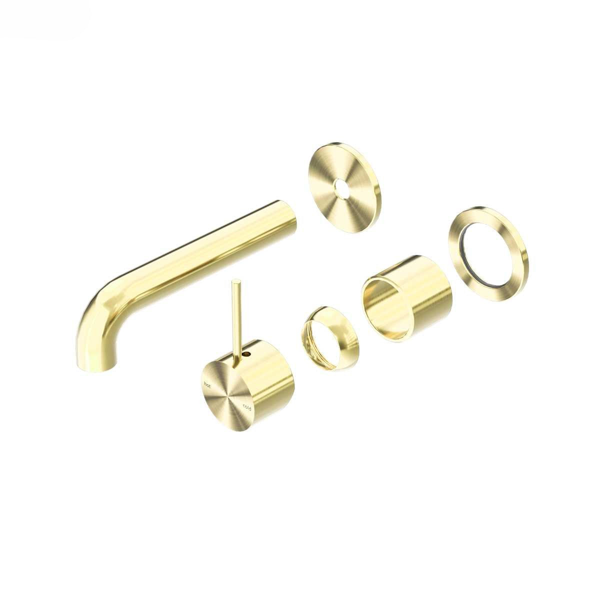 Mecca Wall Basin/Bath Mixer with Seperate Plate Handle up Trim Kits Only