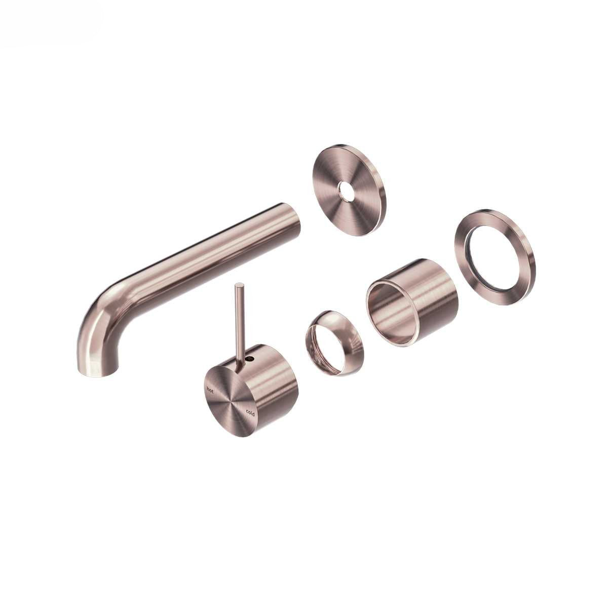 Mecca Wall Basin/Bath Mixer with Seperate Plate Handle up Trim Kits Only