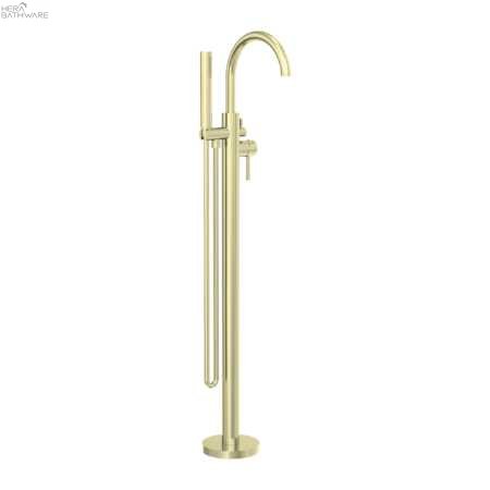 NOVA/Mecca Round Floor Mount Mixer with Handshower