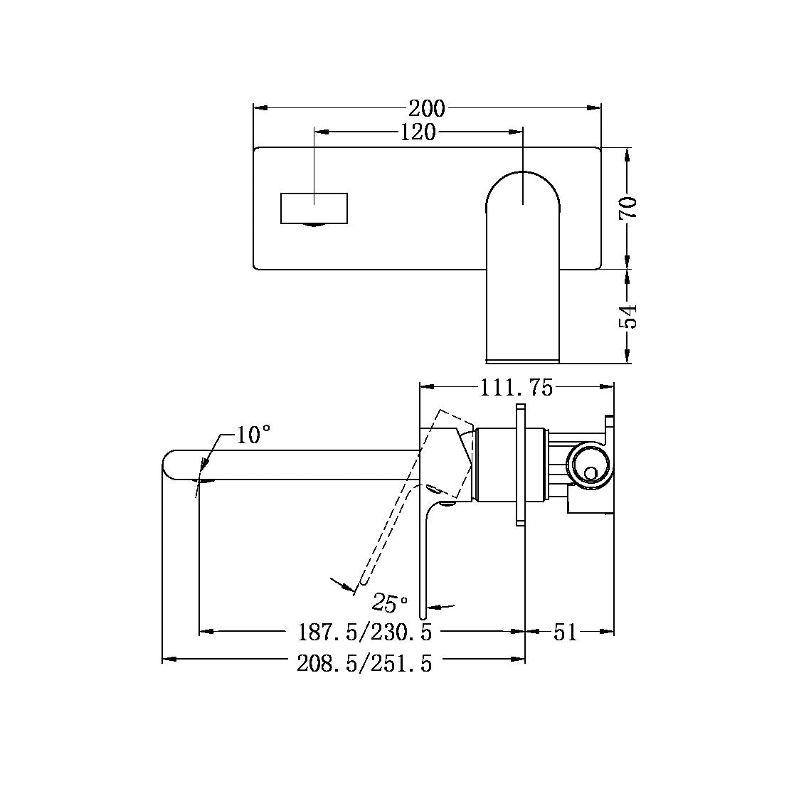 BIANCA Wall Basin Mixer