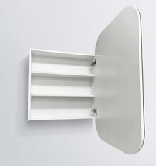 Eric Collection Round Corner Shaving Cabinet 600x900mm