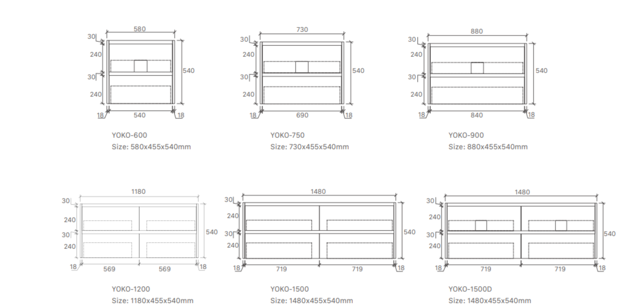 Yoko Wall Hung Vanity 900mm