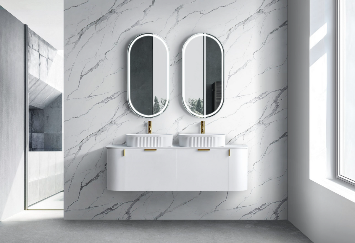 Plateau 1500mm Wall Hung Vanity Double Top