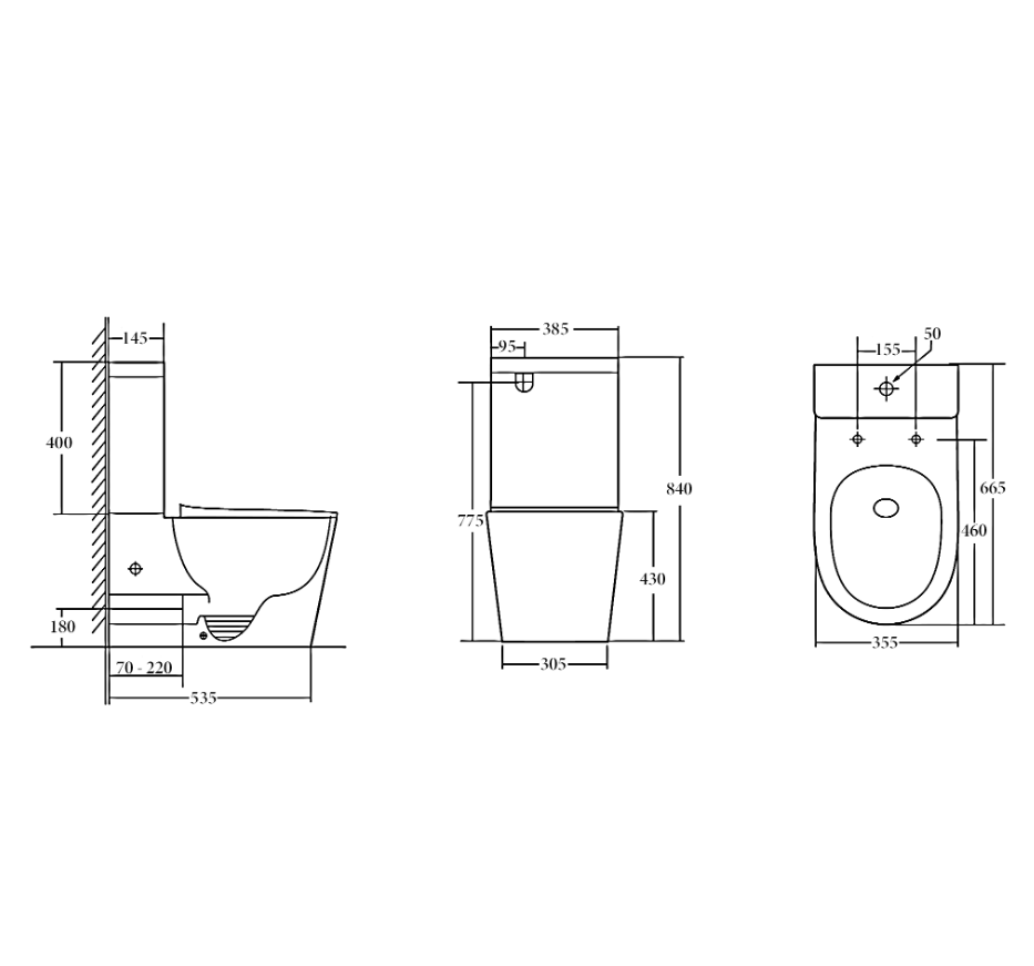 T6088 - Venice Tornado Toilet Suite