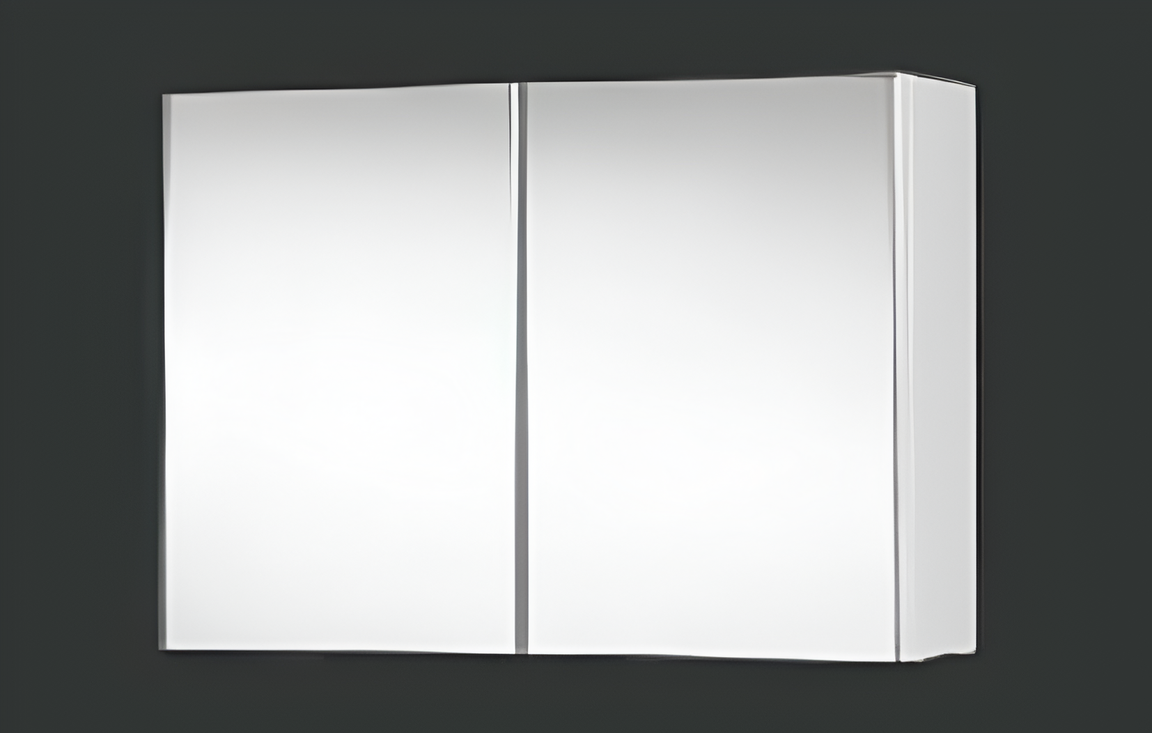 Gloss White Pencil Edged Shaving Cabinet (ASP)