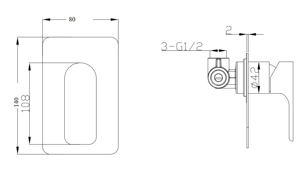 LUXUS Wall Mixer