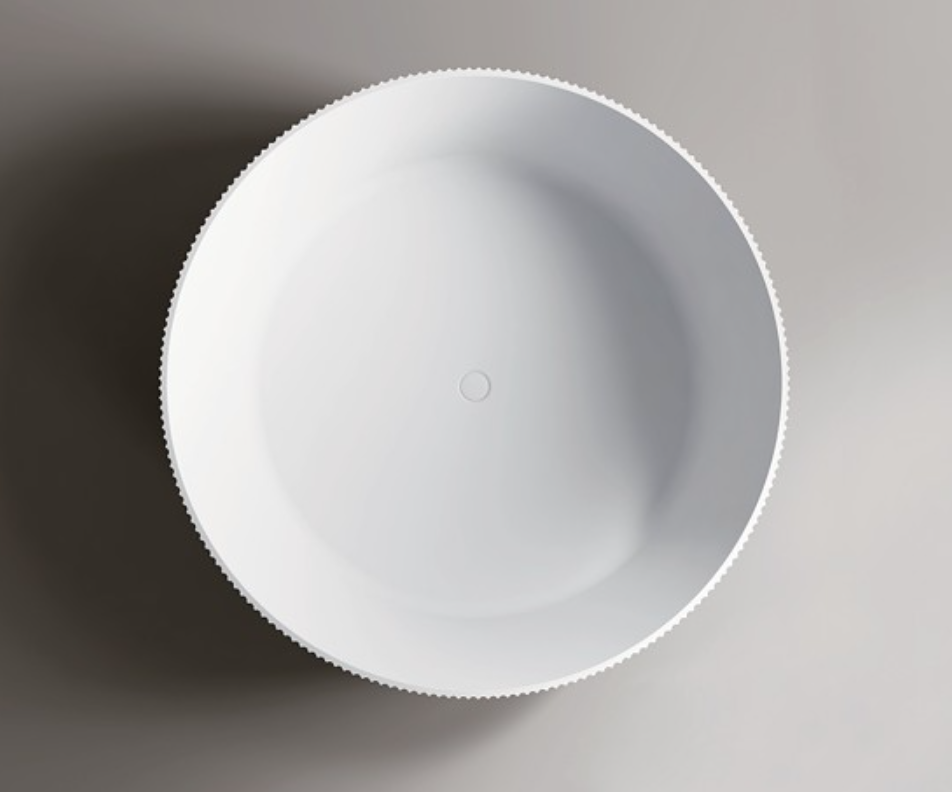 1500mm Arcadia Free Standing Round Grooved Bath Tub