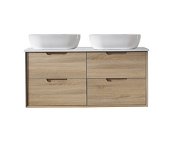 Mina Wall Hung Vanity 1200mm Double Bowl