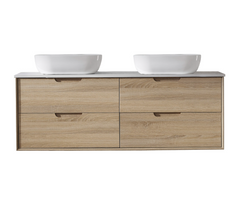 Mina Wall Hung Vanity 1500mm Double Bowl